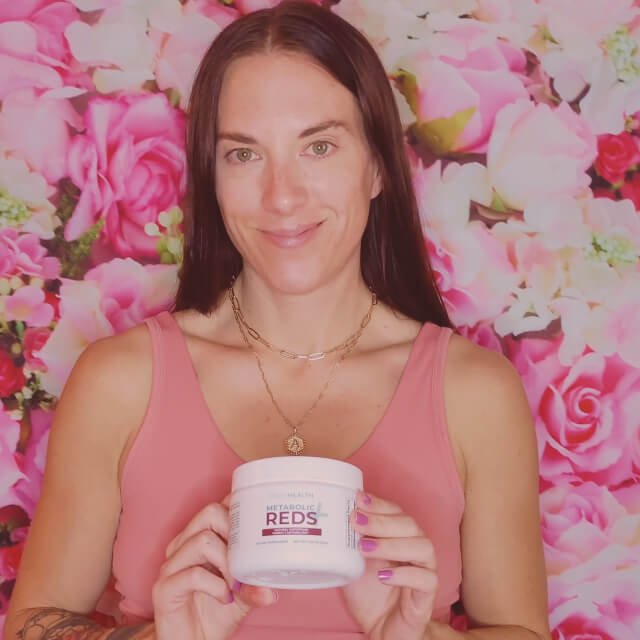 influencer with a bottle